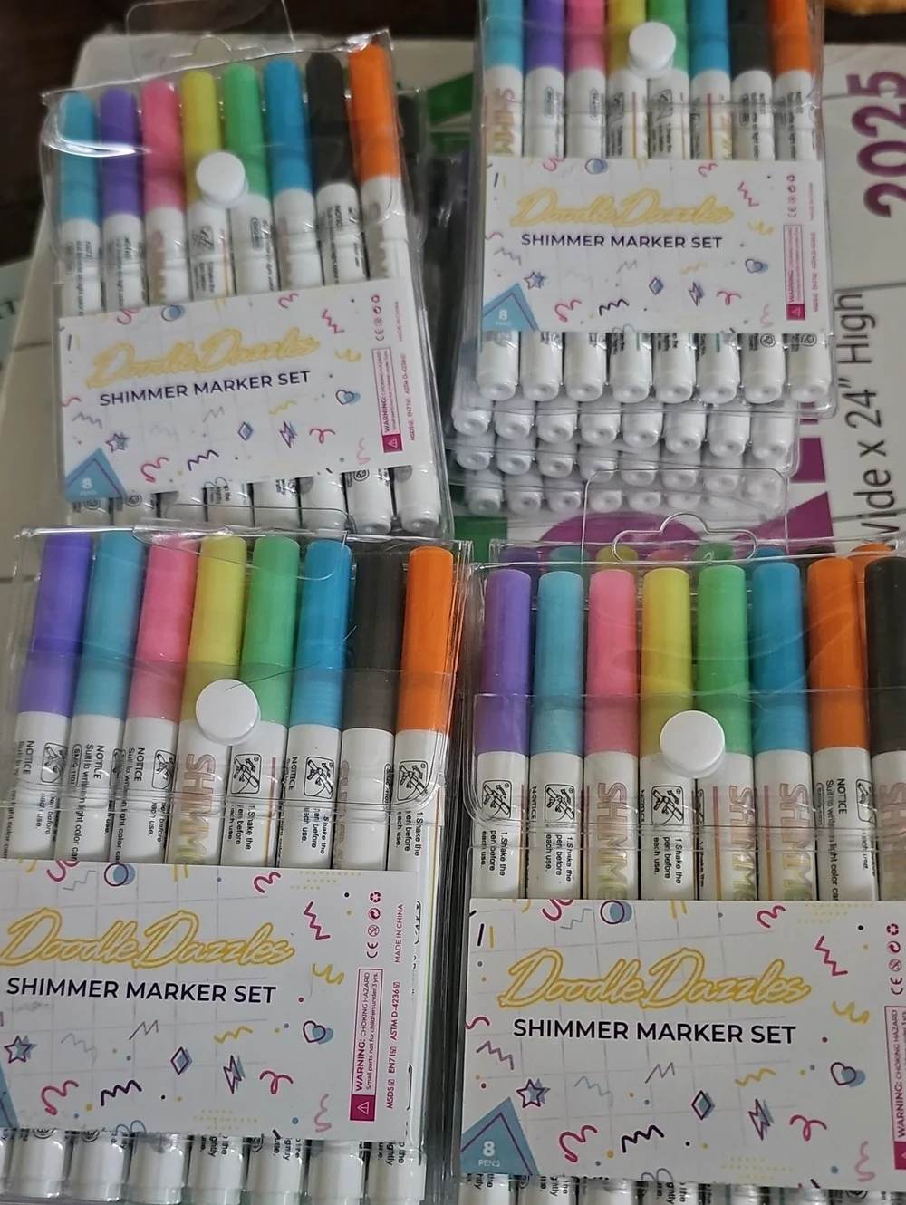 Shimmer Marker Set - Multicolor 16 Packs